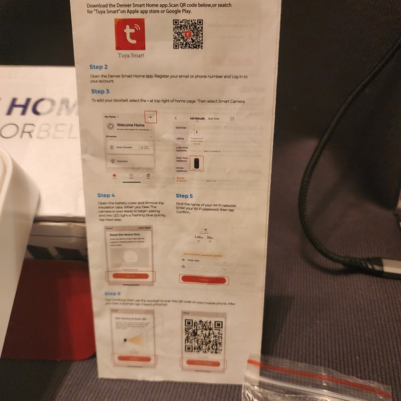 Smart Home Video Doorbell White | Wireless WiFi Security Camera Doorbell - Picture 4 of 9